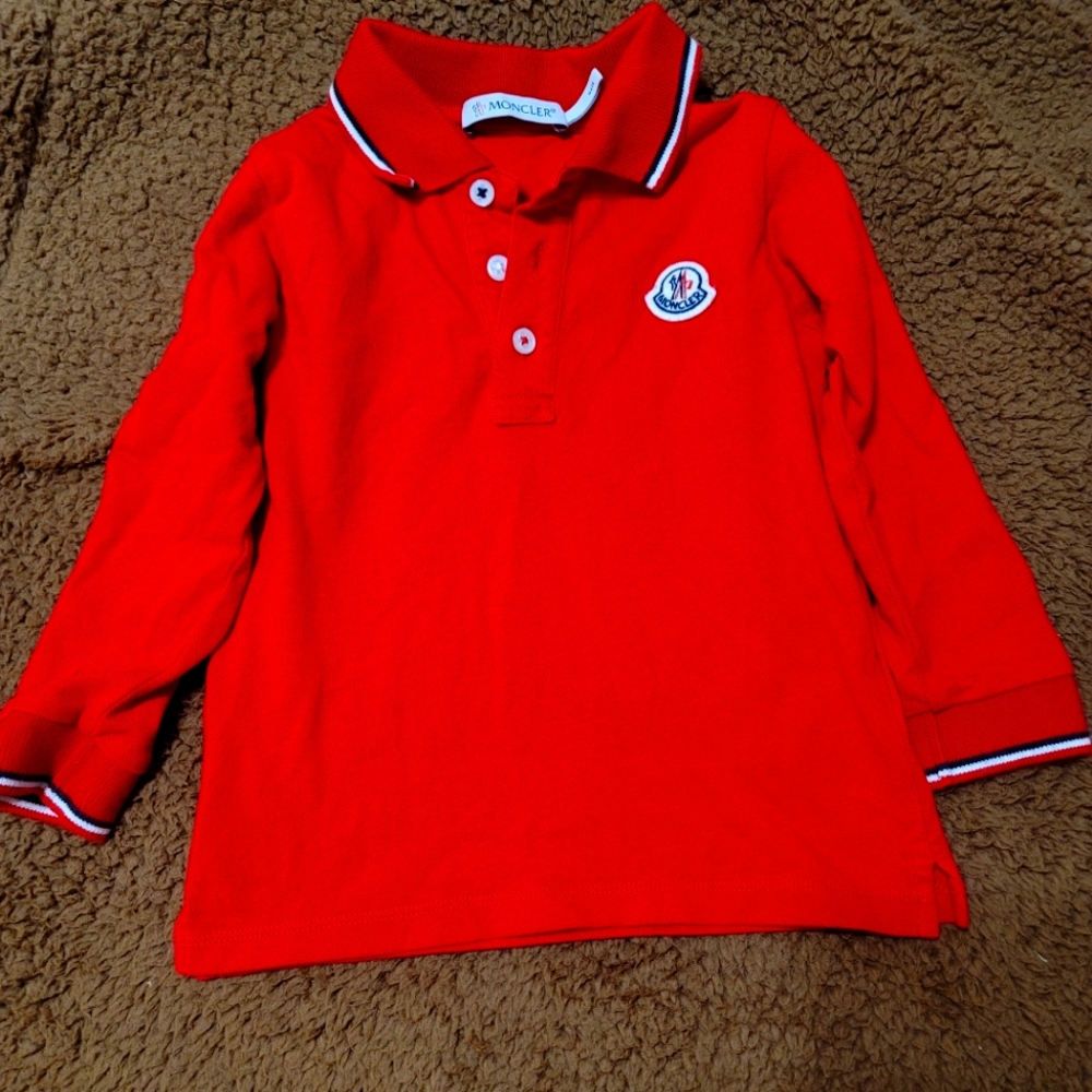 Unisex long sleeve polo shirt